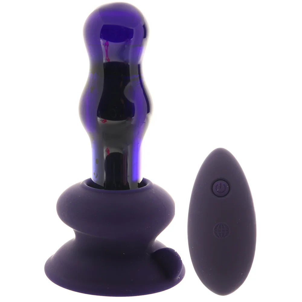 Icicles No.83 Vibrating Glass Plug in Purple – Calgary – packaging view