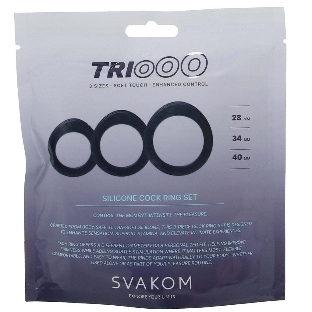 TriOOO Silicone Cock Ring Set — Heaven Boutique Calgary 9