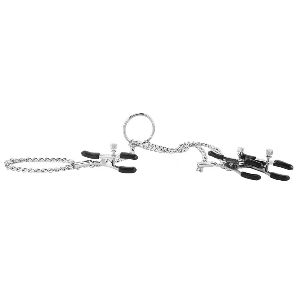 Nipple Play Triple Intimate Clamps (Silver) – Three Points of Pleasure ✨