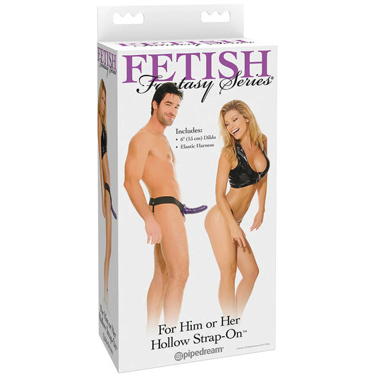 Fetish Fantasy Hollow Strap-On (Purple) – Inclusive, Versatile &amp; Ready to Play 💜