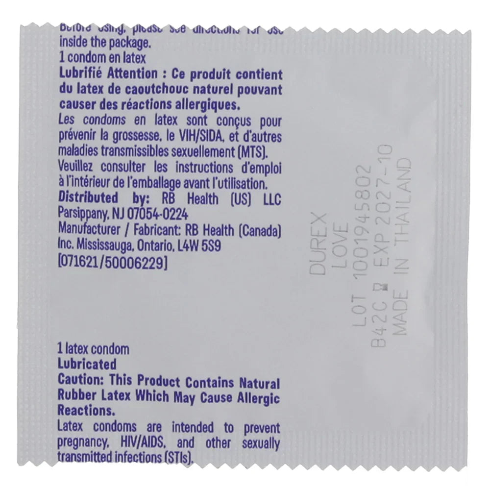 Love Lubricated Condoms in 4 Pack — Heaven Boutique Calgary 3