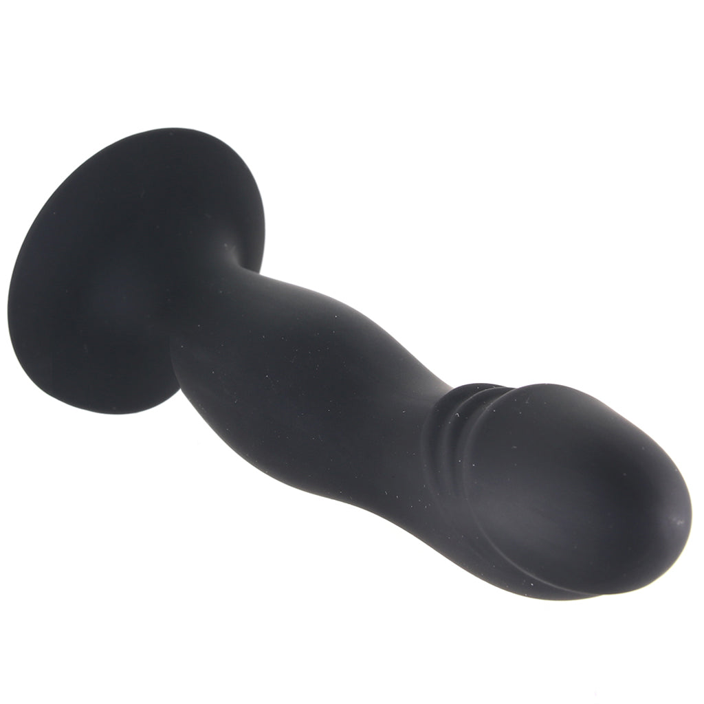 CalExotics Silicone Anal Stud in Black — front view