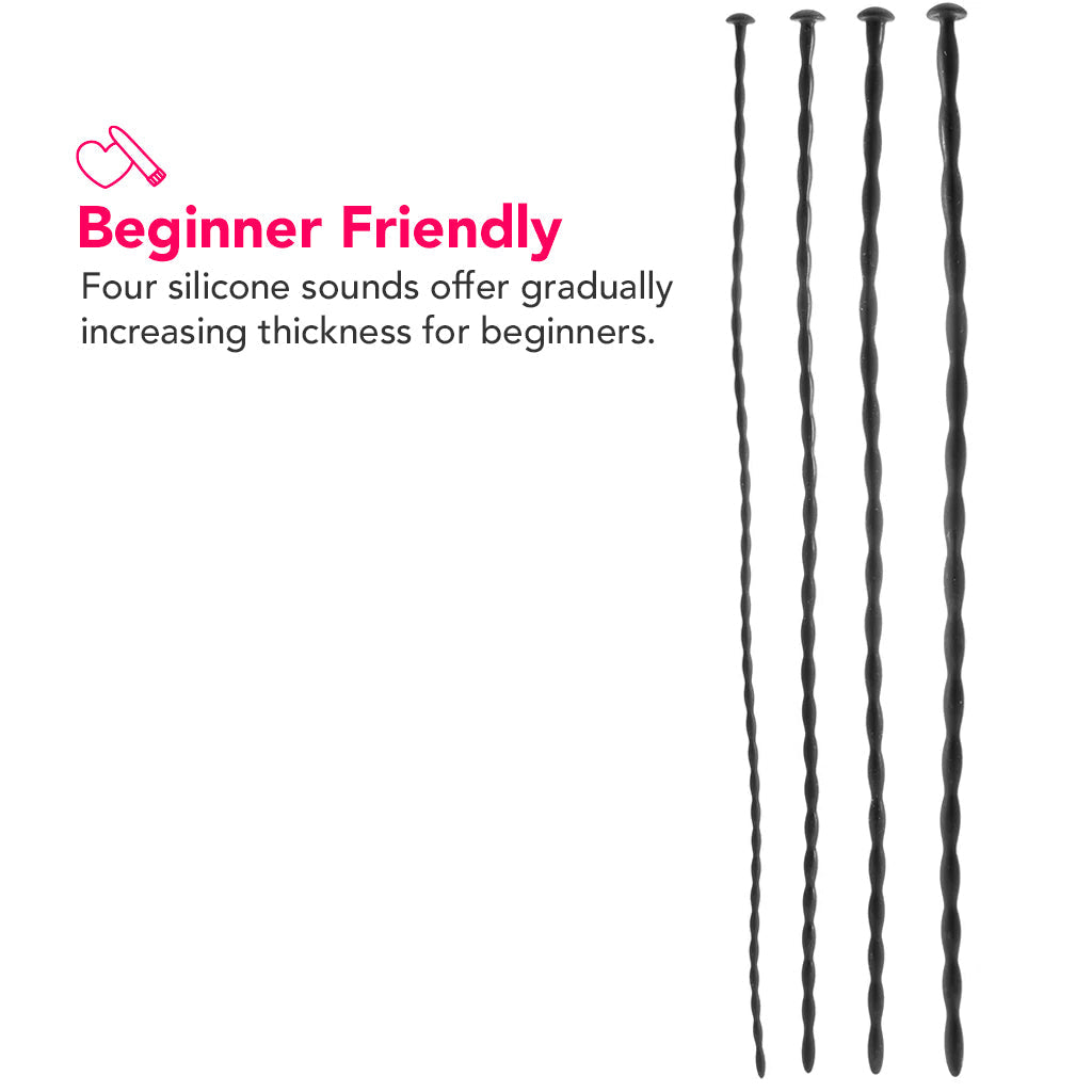 Ouch! Beginner Silicone Spiral Screw Sounding Set — Heaven Boutique Calgary 3