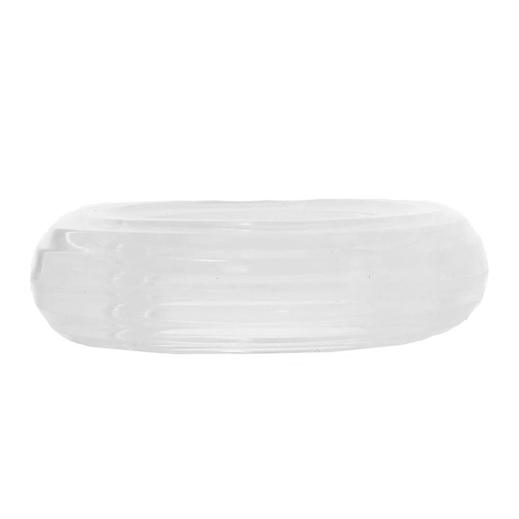 Medium Premium Silicone Cock Ring in Clear — Heaven Boutique Calgary 5