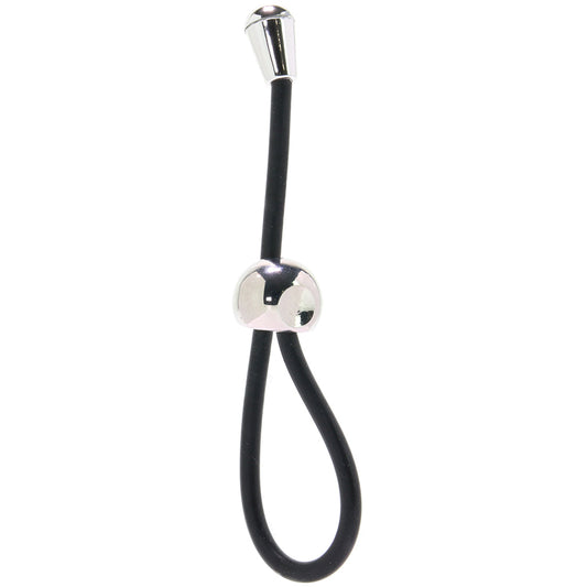 E-Z Cinch Silicone Lasso Cock Ring in Black — Heaven Boutique Calgary 1