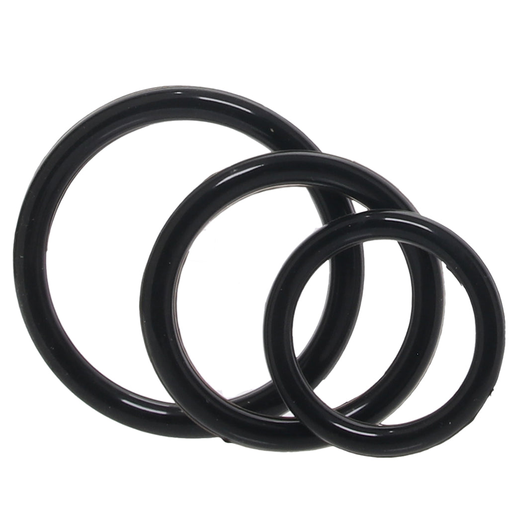 Tri-Rings Cock Ring Set — Heaven Boutique Calgary 1