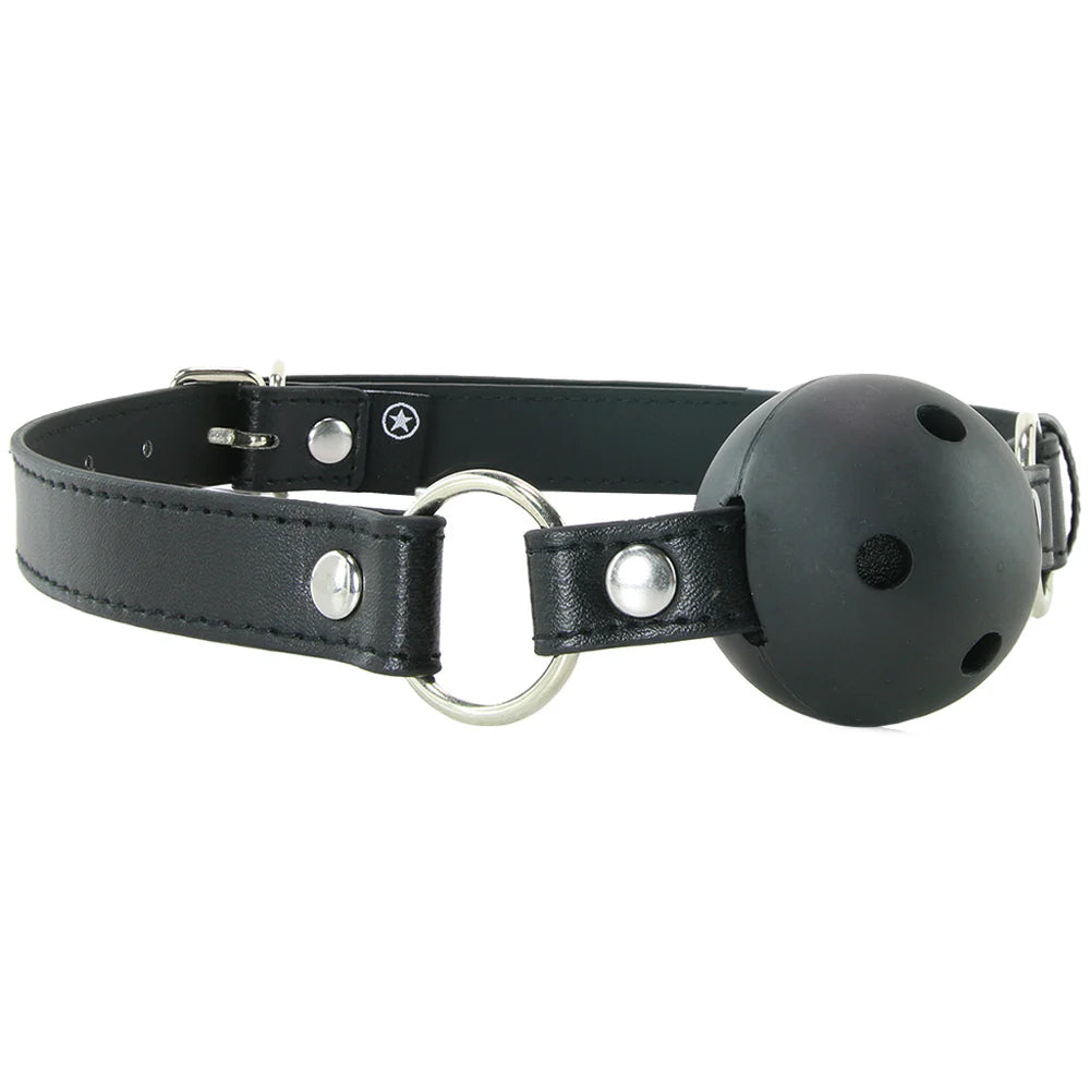 Ouch! Ball Gag (Black) – Classic Kink, Maximum Control 🖤 Calgary – product detail