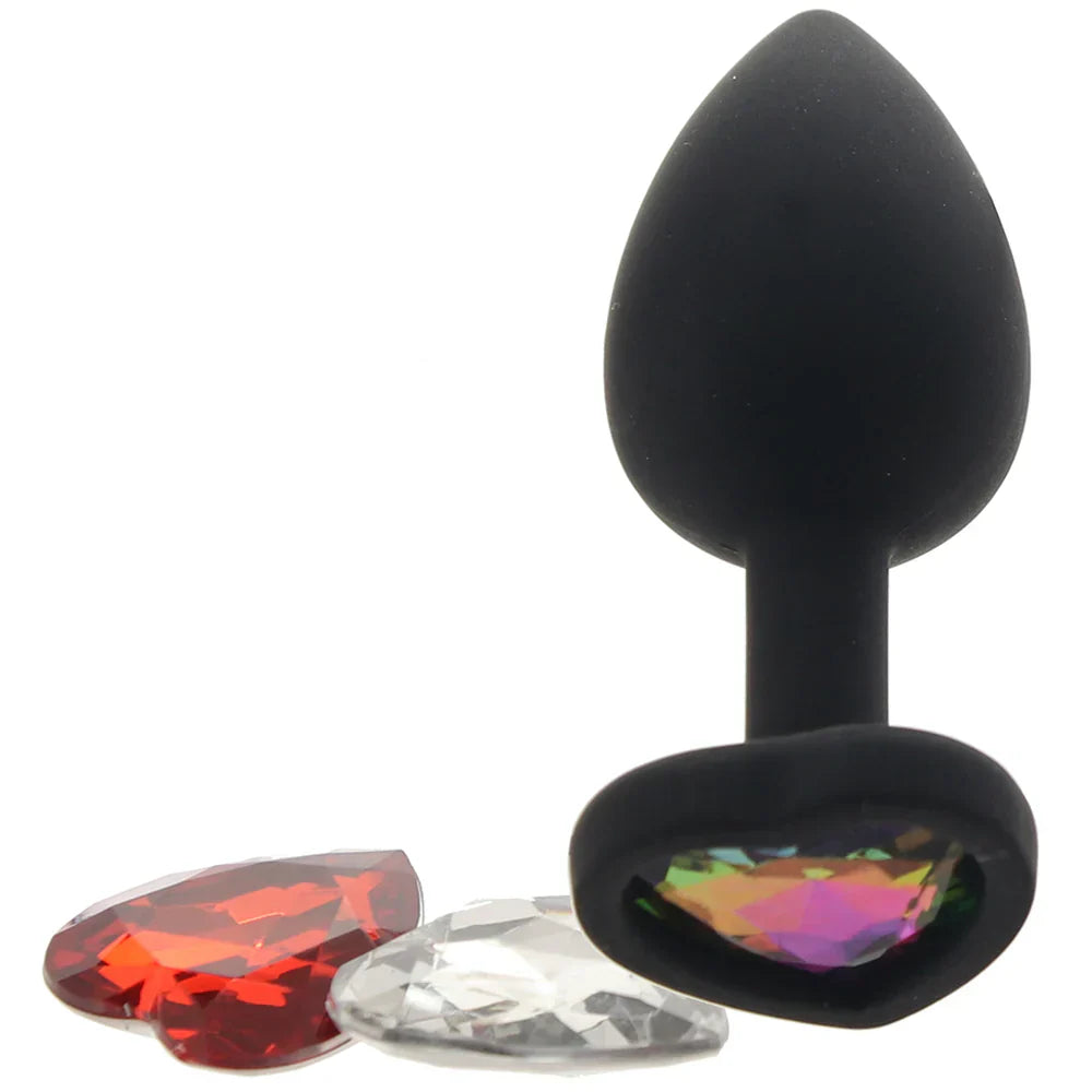 Glams Xchange Heart Gem Butt Plug in Small — Heaven Boutique Calgary 6