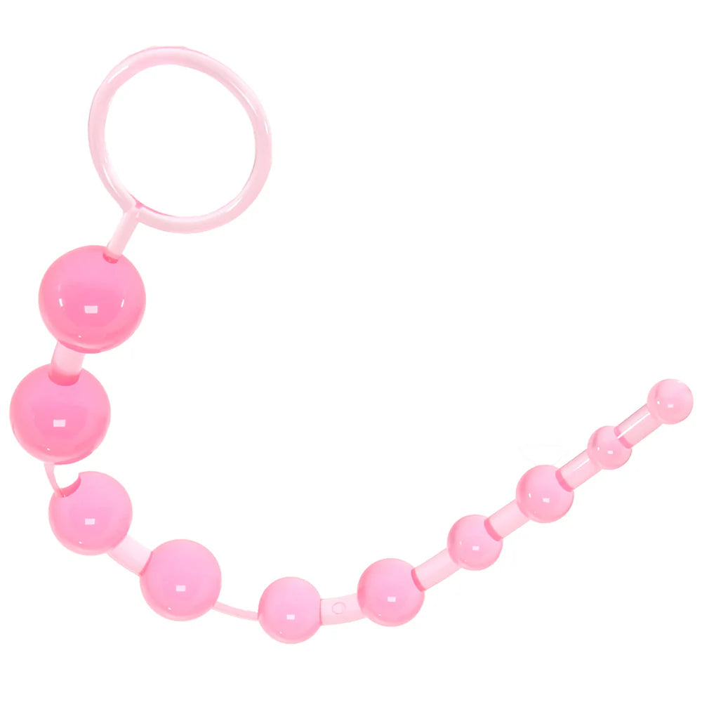 X-10 Anal Beads (Pink) – Beginner-Friendly Booty Bliss 🍑💖