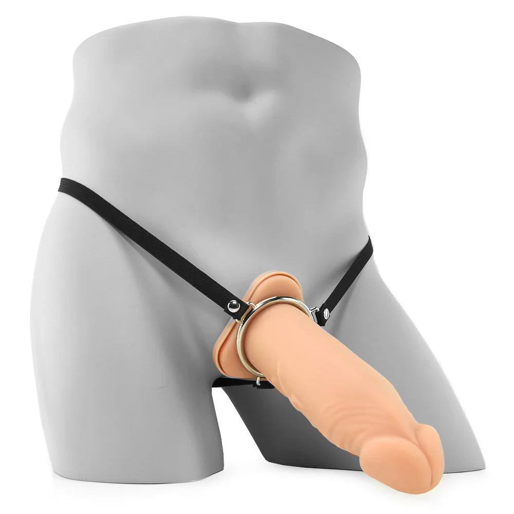 8 Inch Silicone Hollow Extension in Flesh — buy in Calgary | Heaven Boutique