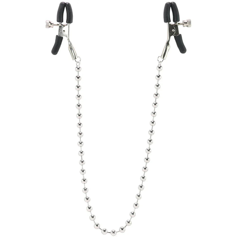 Beaded Nipple Clamps in Silver – Winnipeg adult boutique – features
