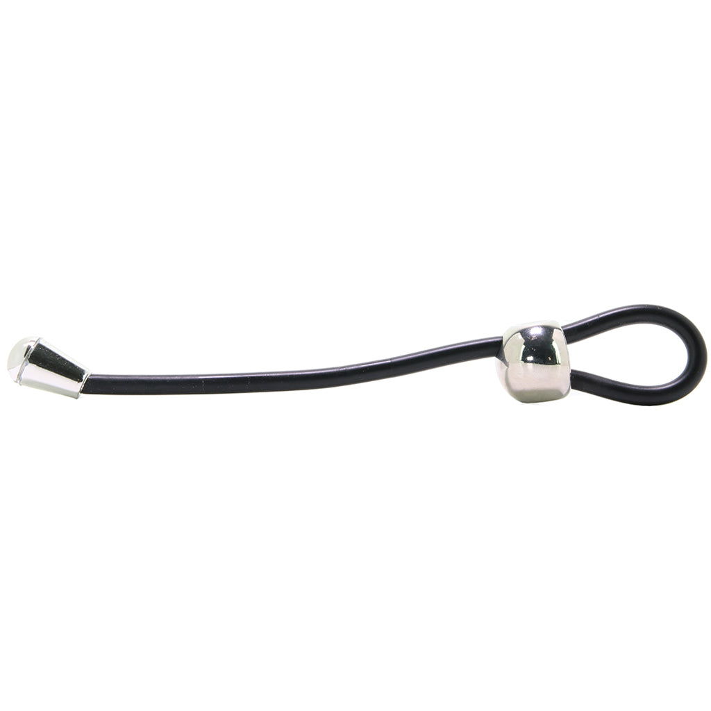 E-Z Cinch Silicone Lasso Cock Ring in Black — Heaven Boutique Calgary 4