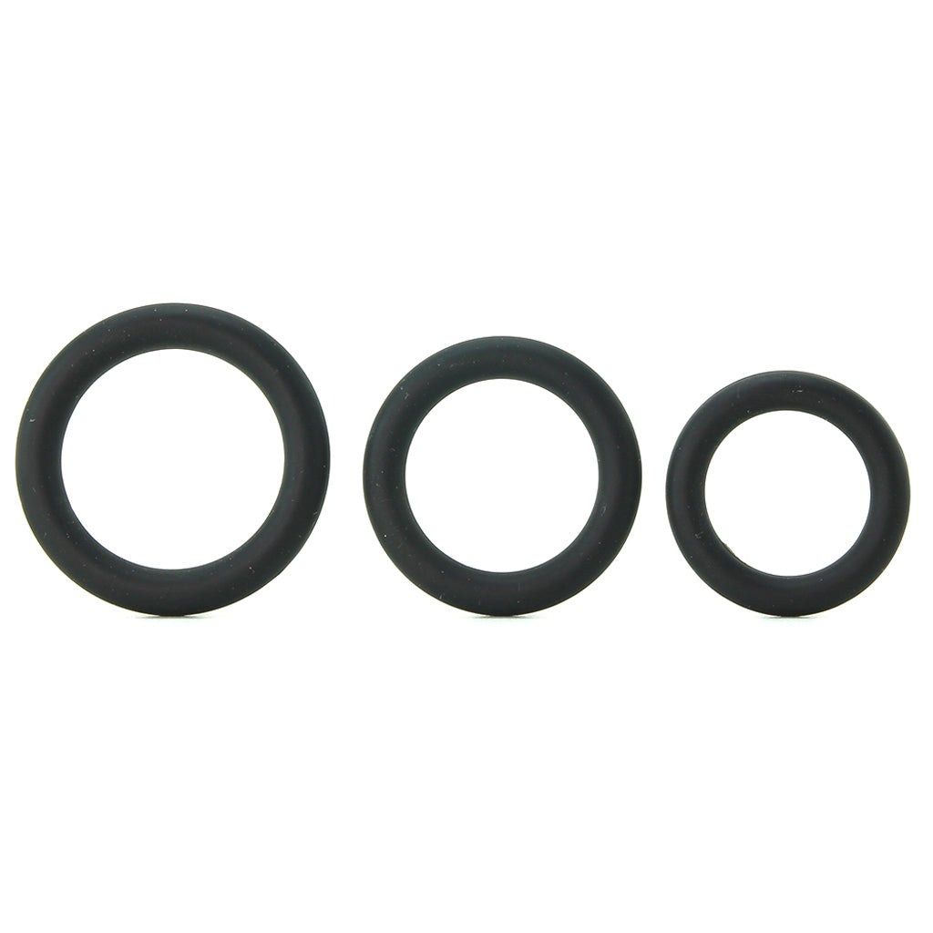 Ram Silicone Cock Rings #3 in Black — Heaven Boutique Calgary 1