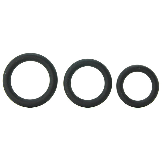 Ram Silicone Cock Rings #3 in Black — Heaven Boutique Calgary 1