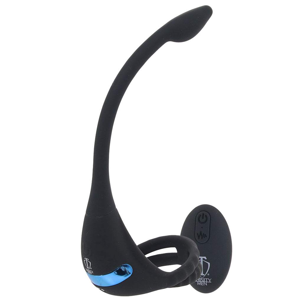 Trinity Men Vibrating C-Ring & Anal Stimulator — Heaven Boutique Calgary 1