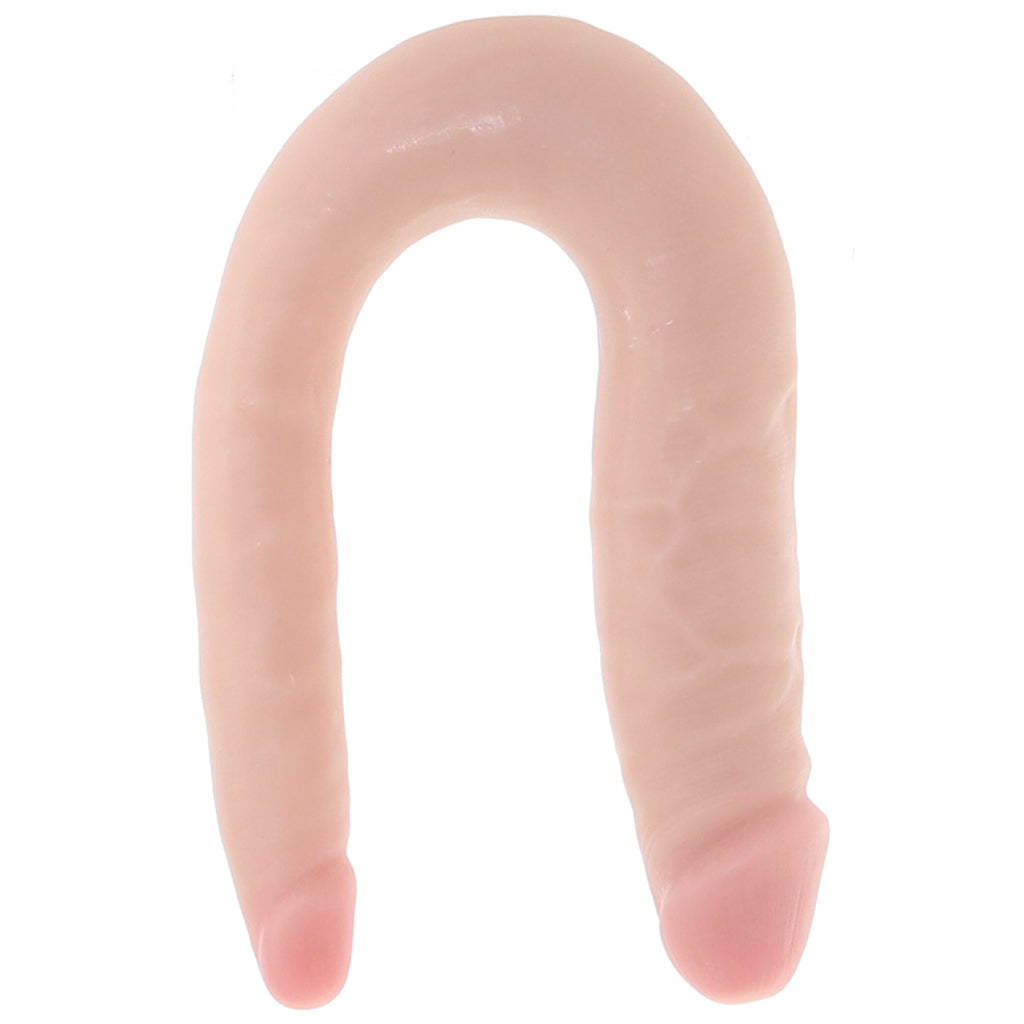 Dr. Skin Mini 12 Inch Double Dildo in Vanilla — Heaven Boutique Calgary 3