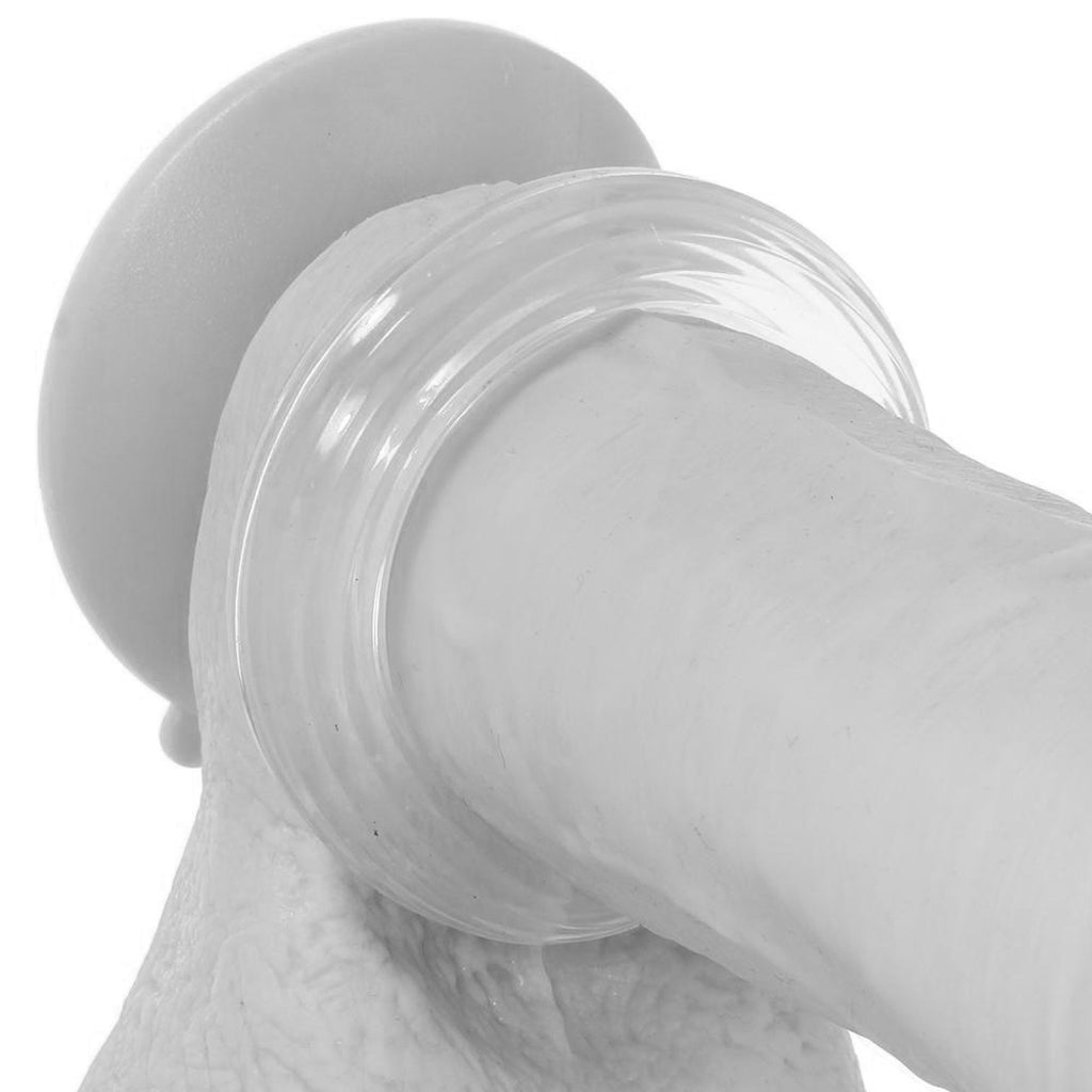Medium Premium Silicone Cock Ring in Clear — Heaven Boutique Calgary 2