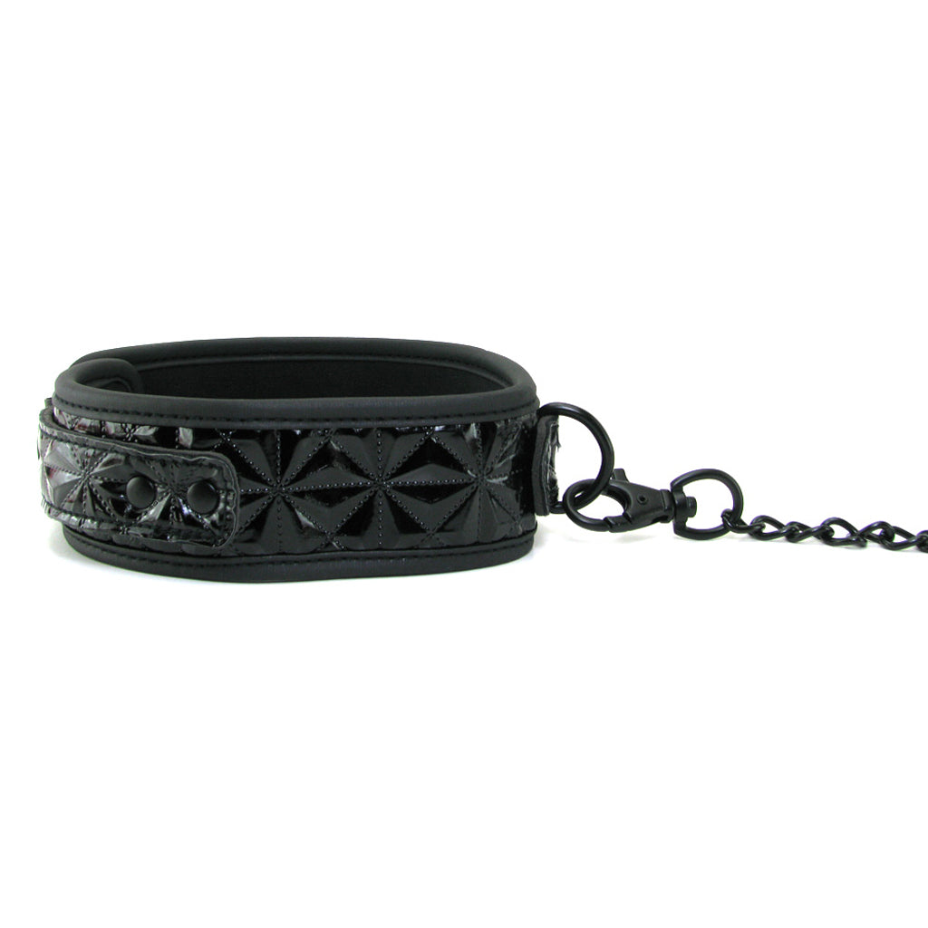 Sinful Collar with Leash in Black — Heaven Boutique Calgary 3