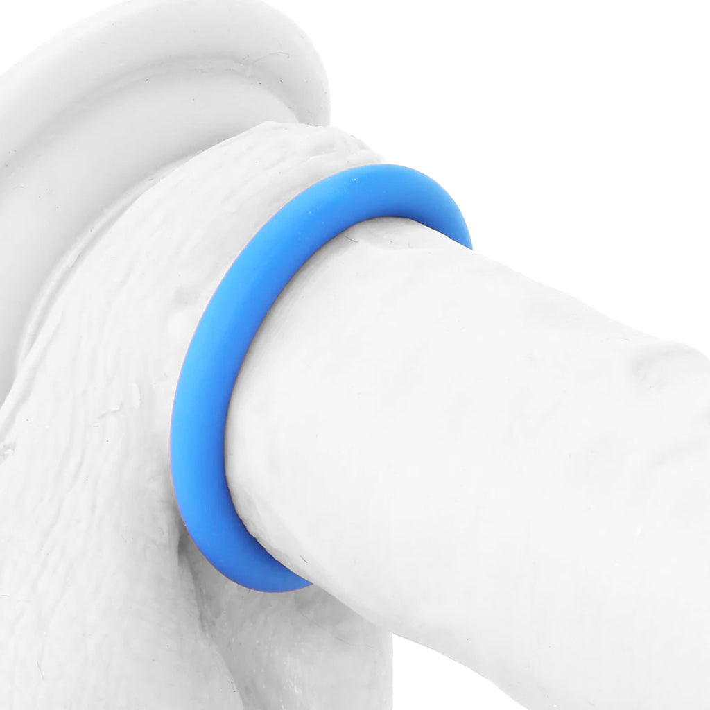 Ram Silicone Cock Rings #1 in Blue — Heaven Boutique Calgary 2