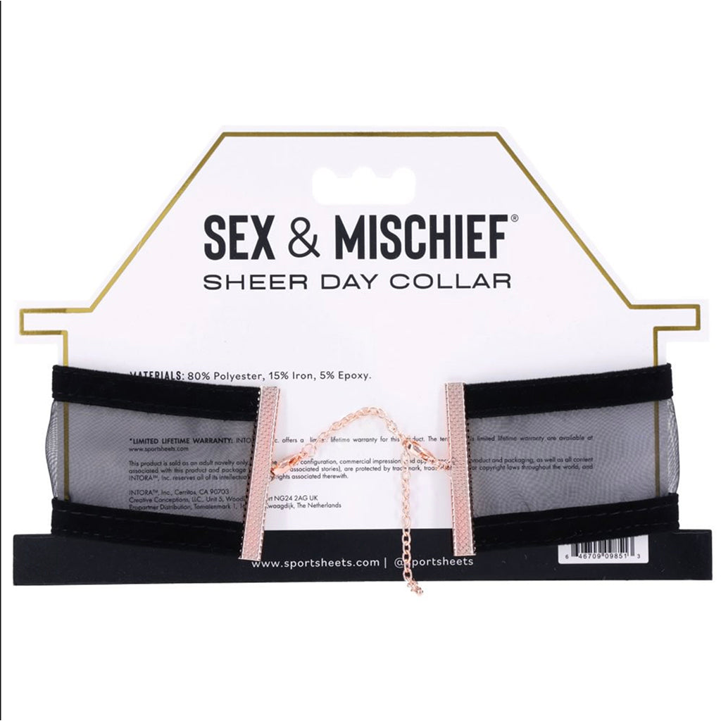 Sex & Mischief Sheer Day Collar — Heaven Boutique Calgary 8