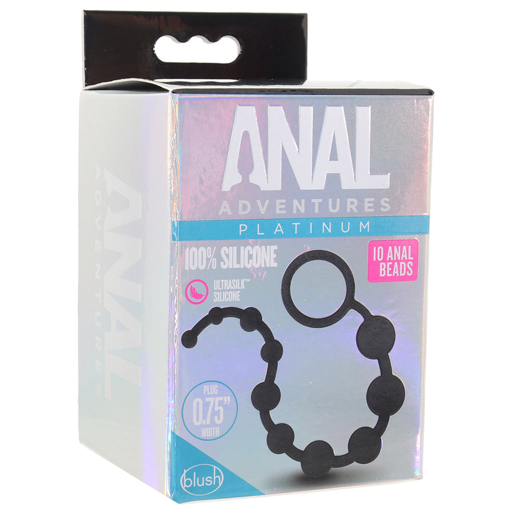 Anal Adventures Platinum Silicone Anal Beads — view 6