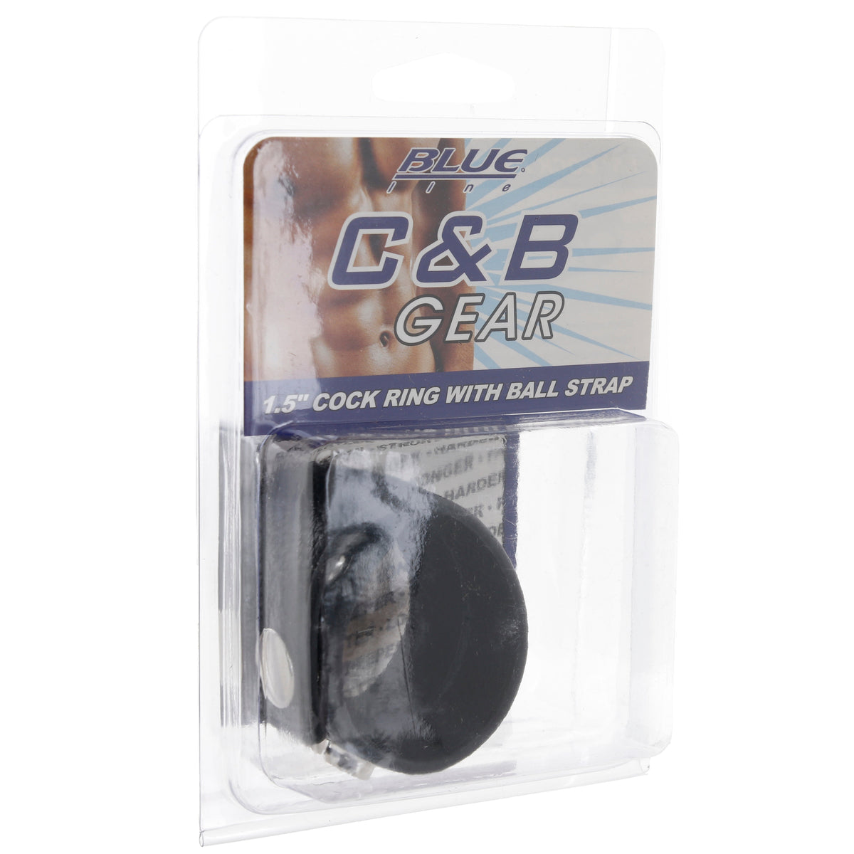 Blue Line 1.5 Inch Cock Ring with Ball Strap — Heaven Boutique Calgary 9