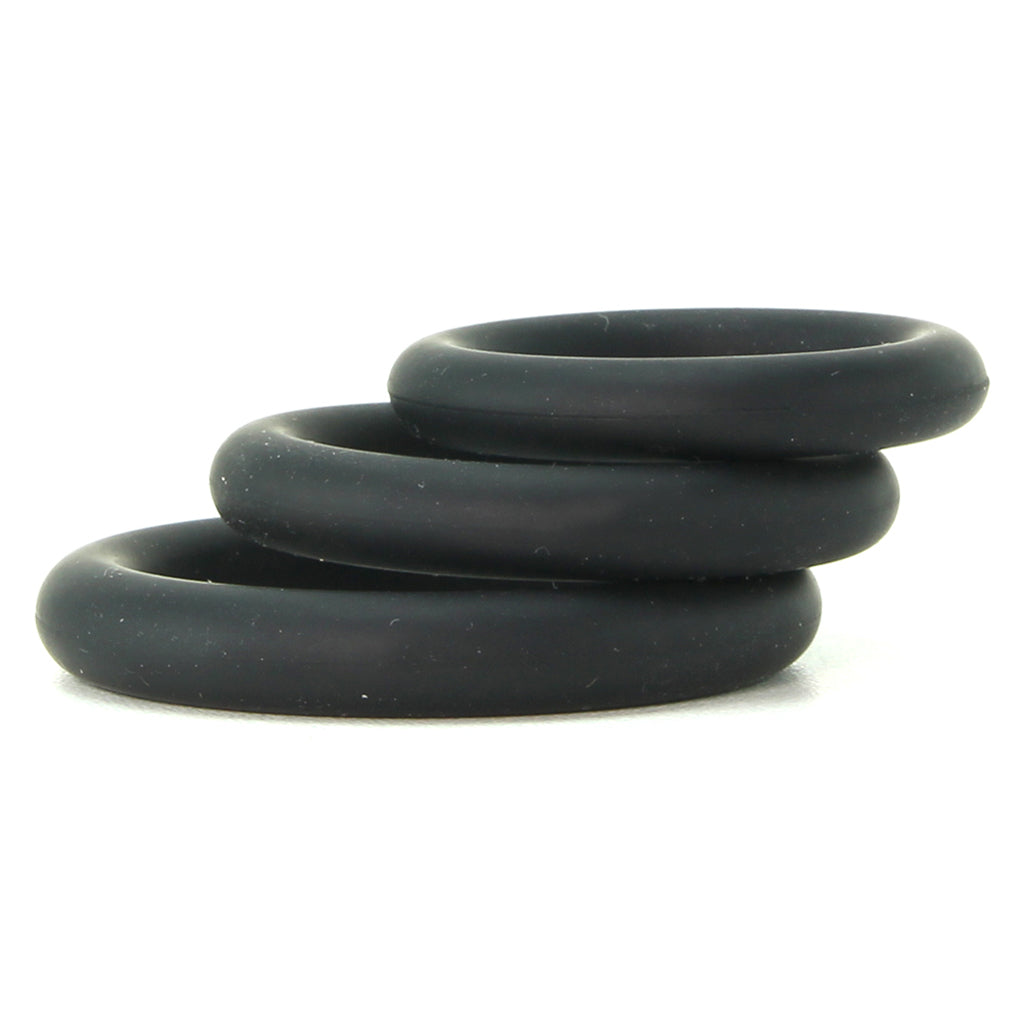 Ram Silicone Cock Rings #3 in Black — Heaven Boutique Calgary 4