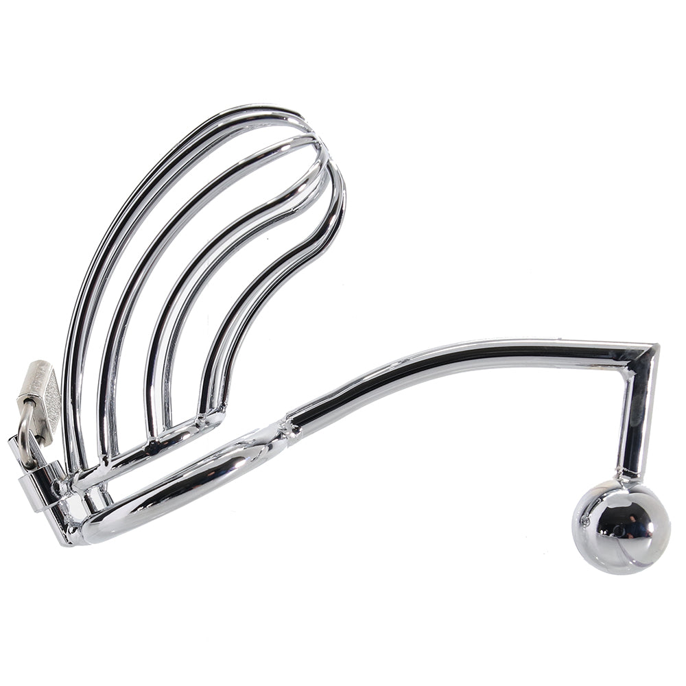 Blue Line Cock Cage with Anal Stimulator — Heaven Boutique Calgary 5