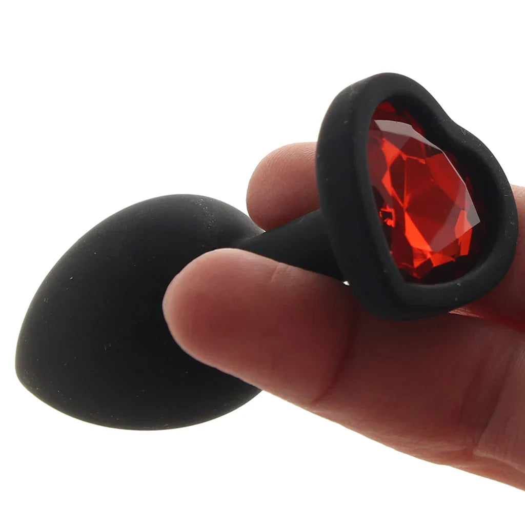 Glams Xchange Heart Gem Butt Plug in Small — Heaven Boutique Calgary 3