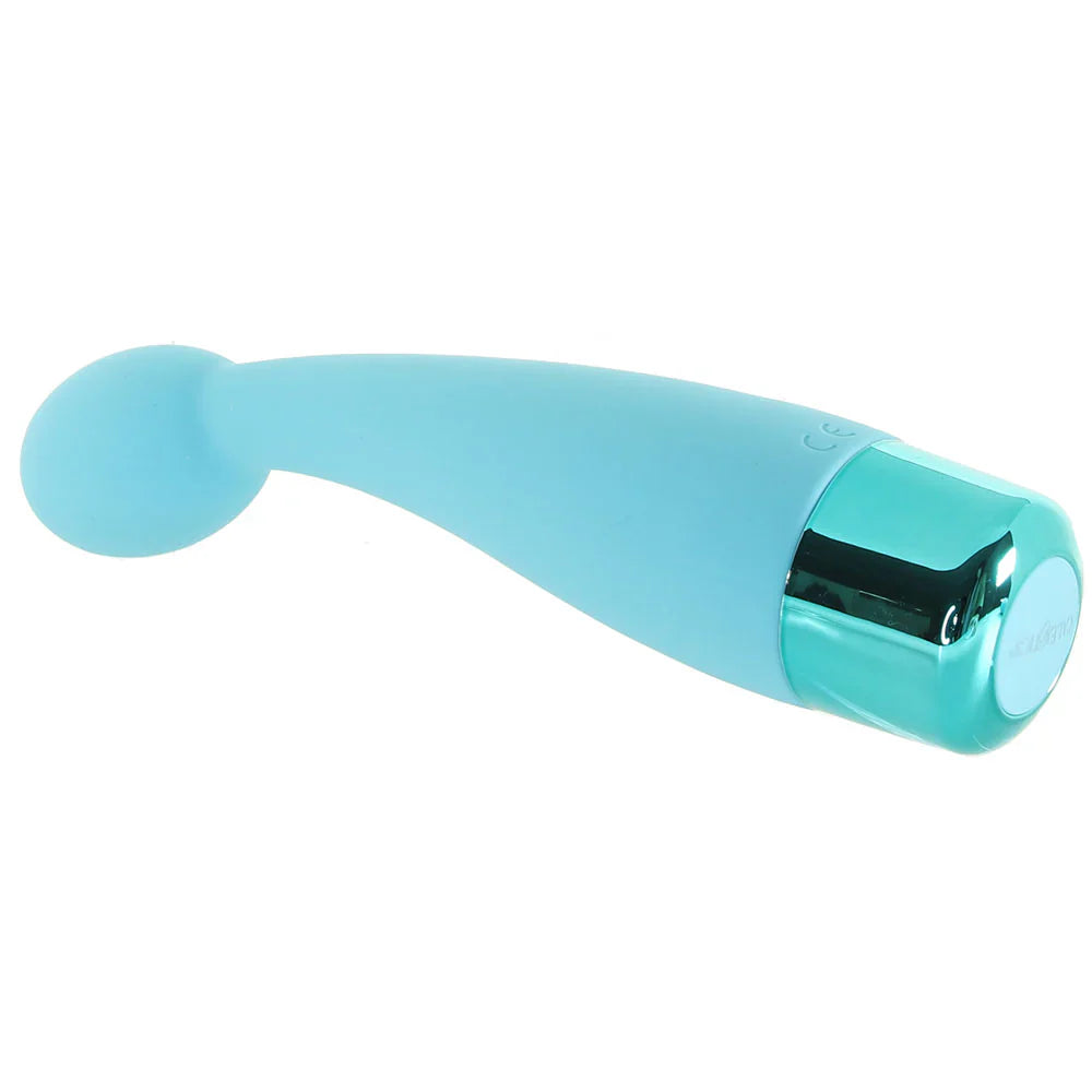 Eden Silicone Tulip Vibe in Teal – Calgary adult store – close-up view