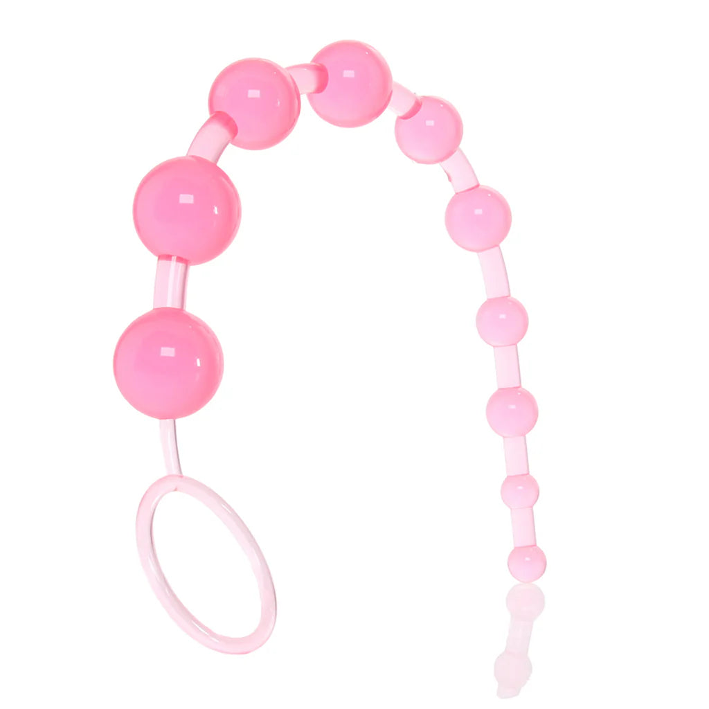 X-10 Anal Beads (Pink) – Beginner-Friendly Booty Bliss 🍑💖