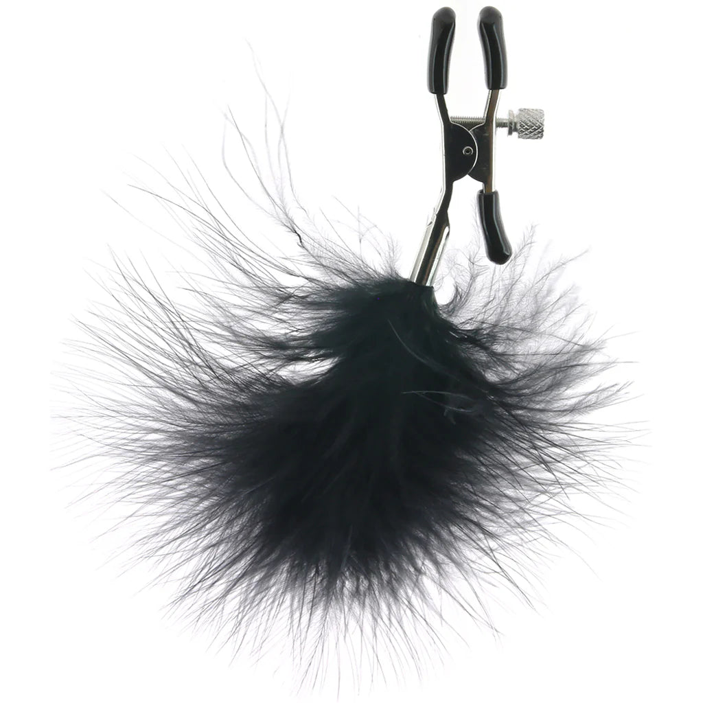 Feathered Nipple Clamps – Seduction Meets Sensation 🖤✨ – Calgary adult boutique – features