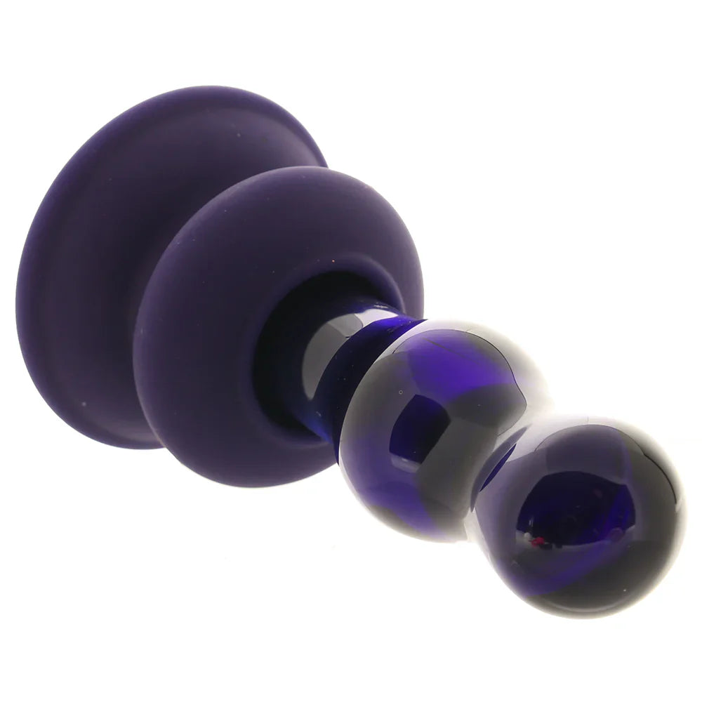 Icicles No.83 Vibrating Glass Plug in Purple – Calgary adult boutique – features