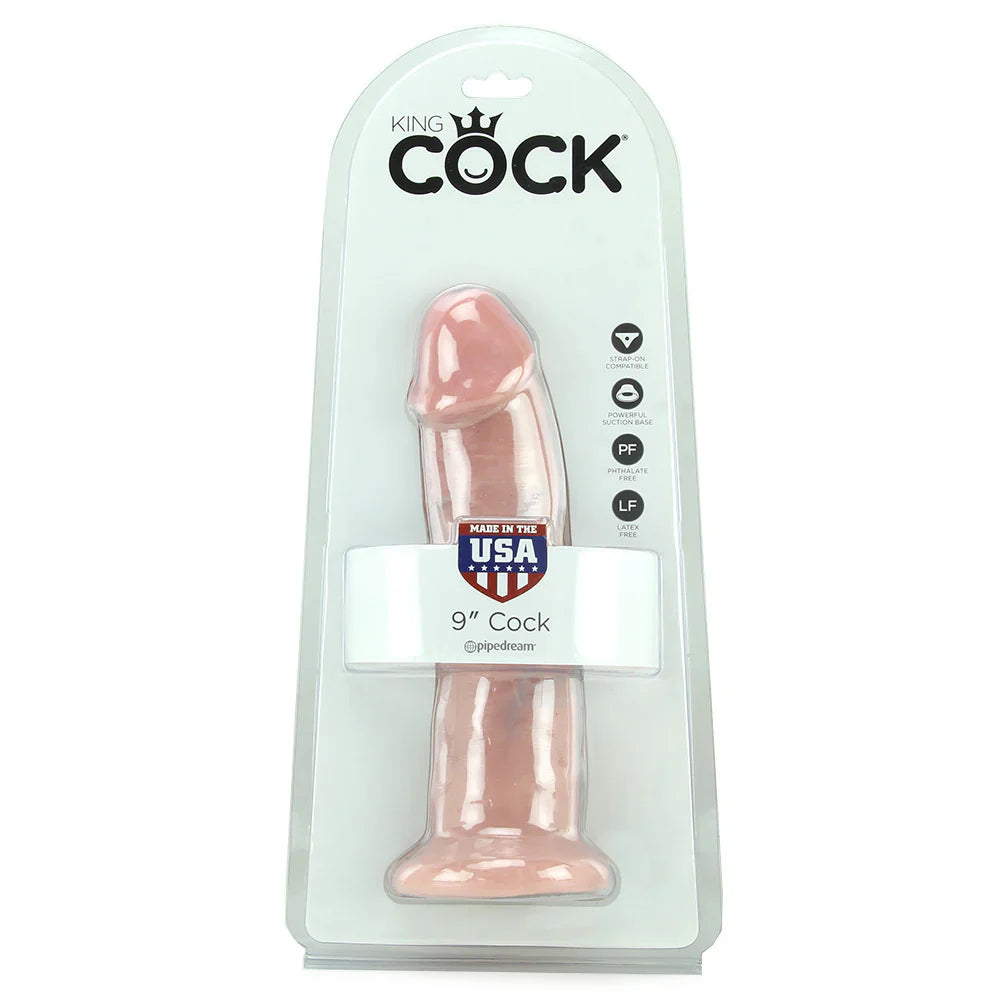 King Cock 9 Inch Dildo in Flesh – Calgary adult store – close-up view