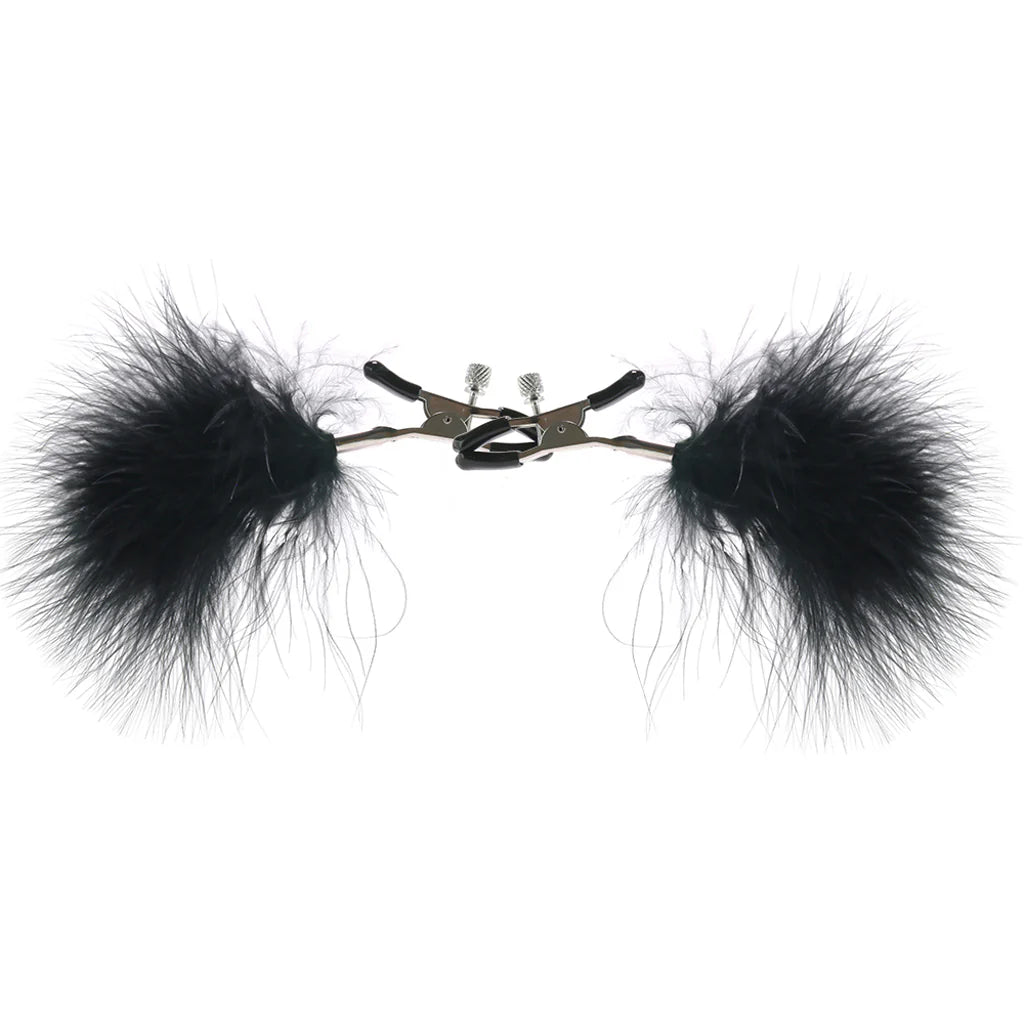 Feathered Nipple Clamps – Seduction Meets Sensation 🖤✨ Calgary – product detail