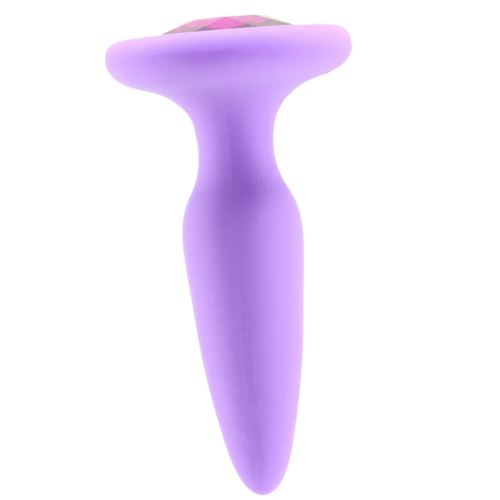 Glams Mini Purple Gem Silicone Butt Plug – Calgary adult boutique – features