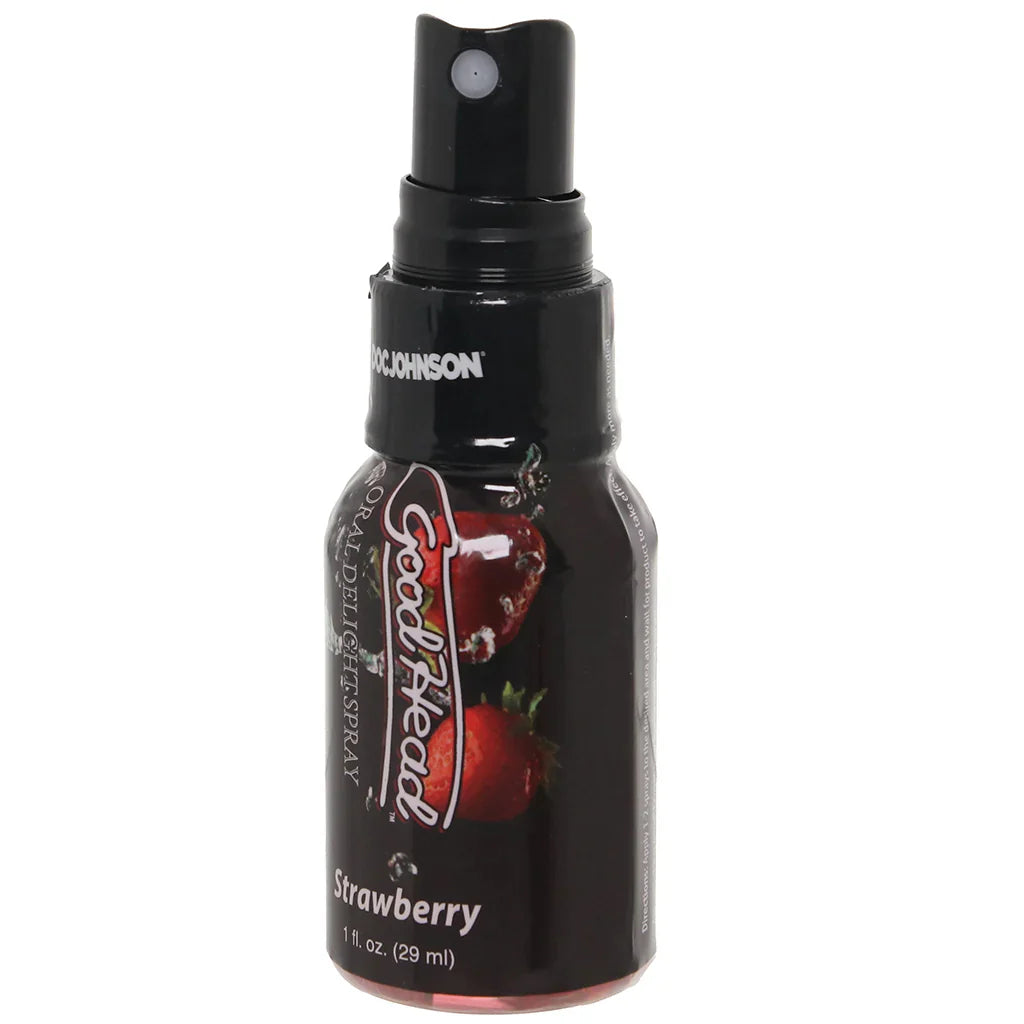 GoodHead Oral Delight Spray 1oz in Strawberry – Heaven Boutique Calgary – side view