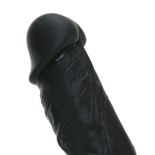 Small Silicone Colours Dildo 7" – Black
