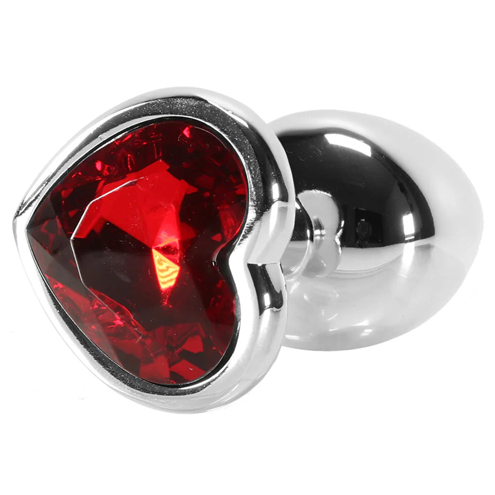 Booty Sparks Red Heart Gem Anal Plug in Small Calgary – product detail