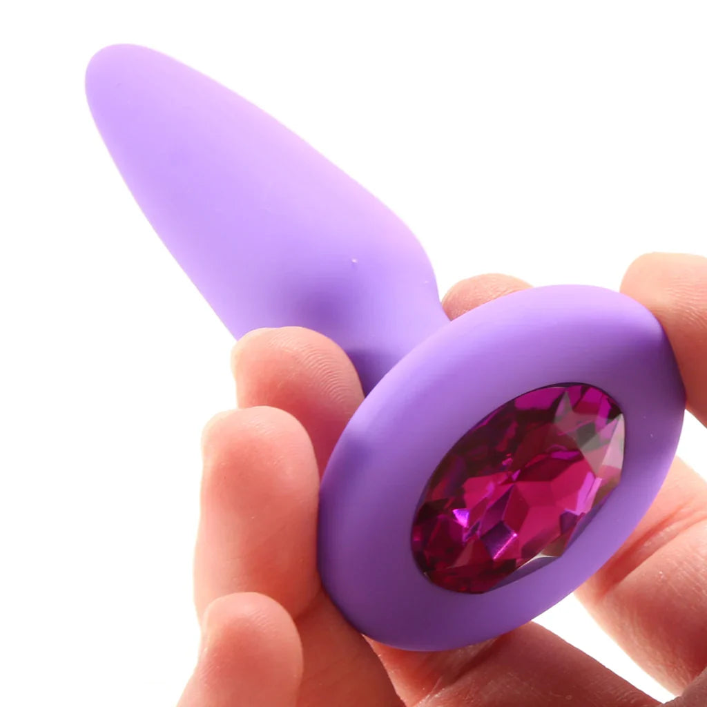 Glams Mini Purple Gem Silicone Butt Plug Calgary – product detail