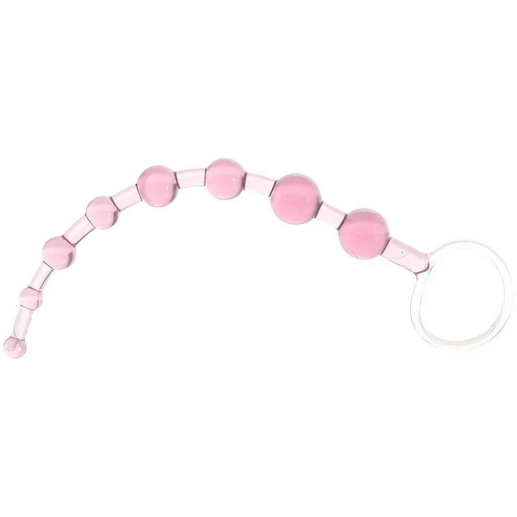 First Time Love Anal Beads in Pink – Heaven Boutique Calgary – side view
