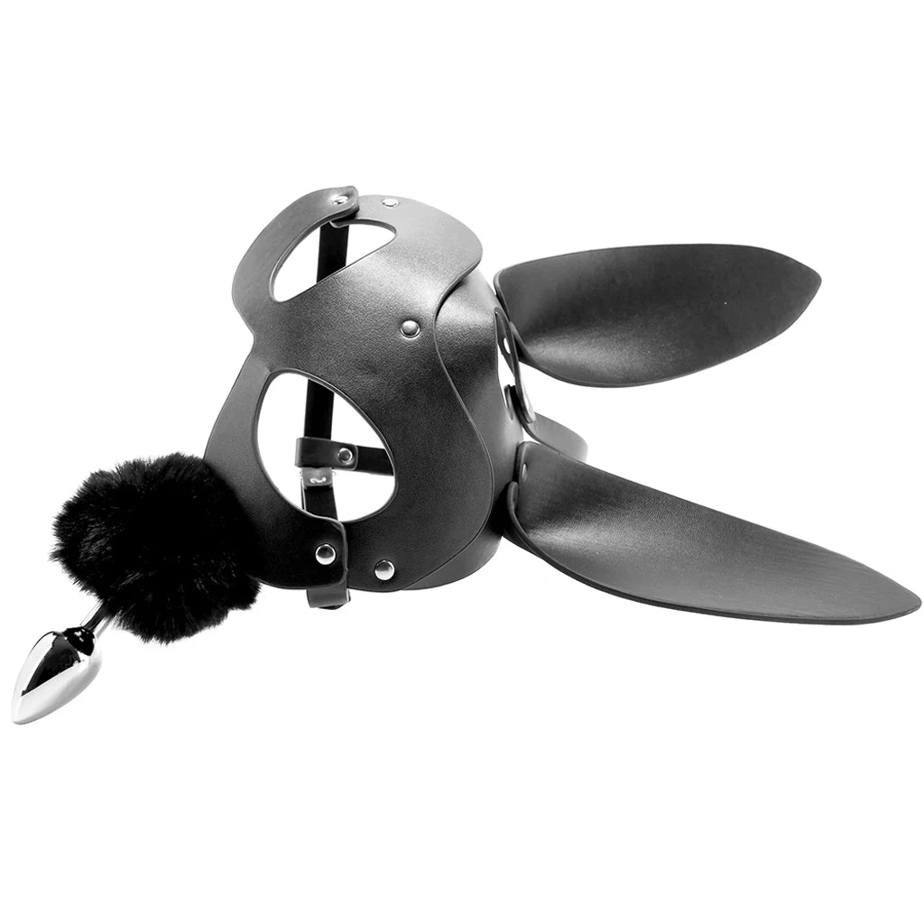 Tailz Bunny Tail Anal Plug &amp; Mask Set – Hop Into Fantasy 🐇✨