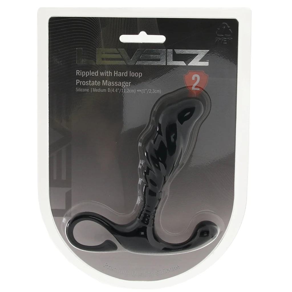 LEVELZ Rippled Prostate Massager – Calgary adult store – close-up view