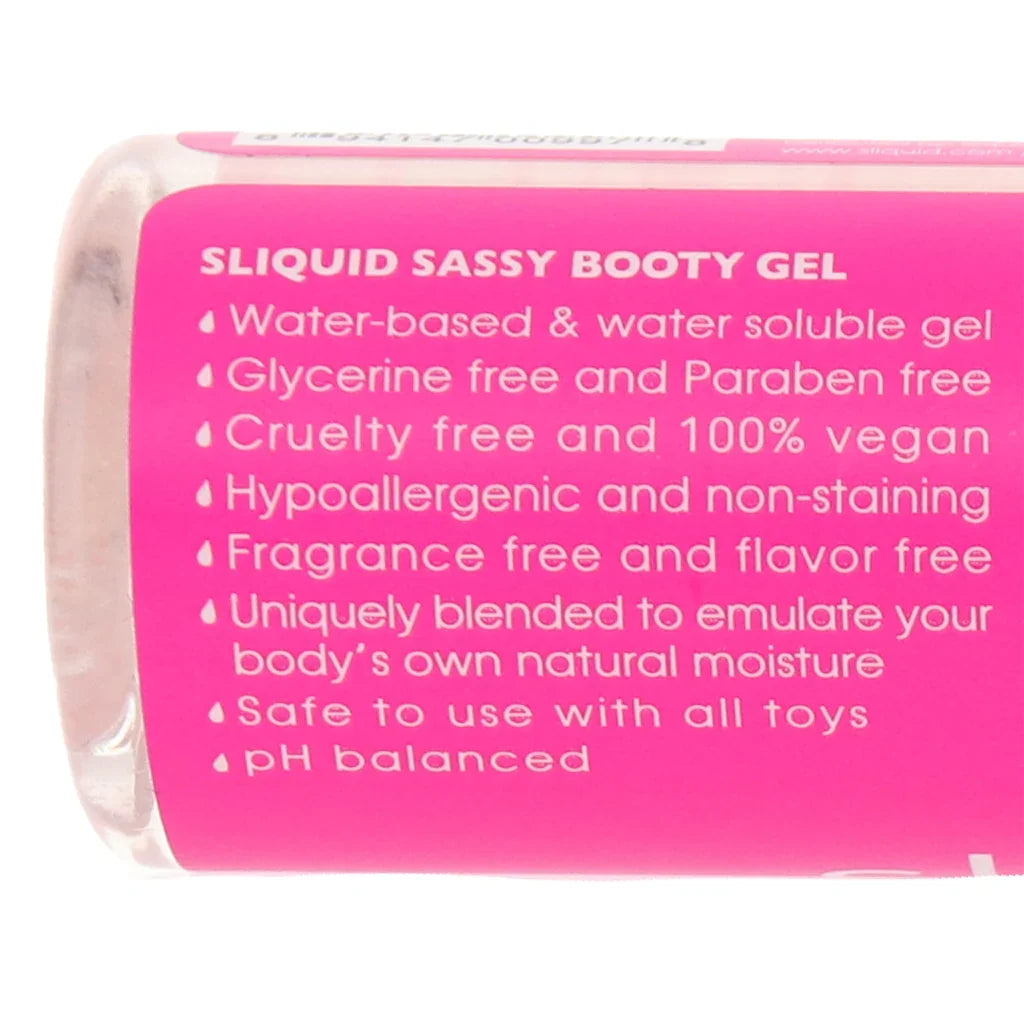 Sassy Booty Gel Natural Lubricant in 2oz/60ml - 2oz/60ml – Heaven Boutique Calgary – side view