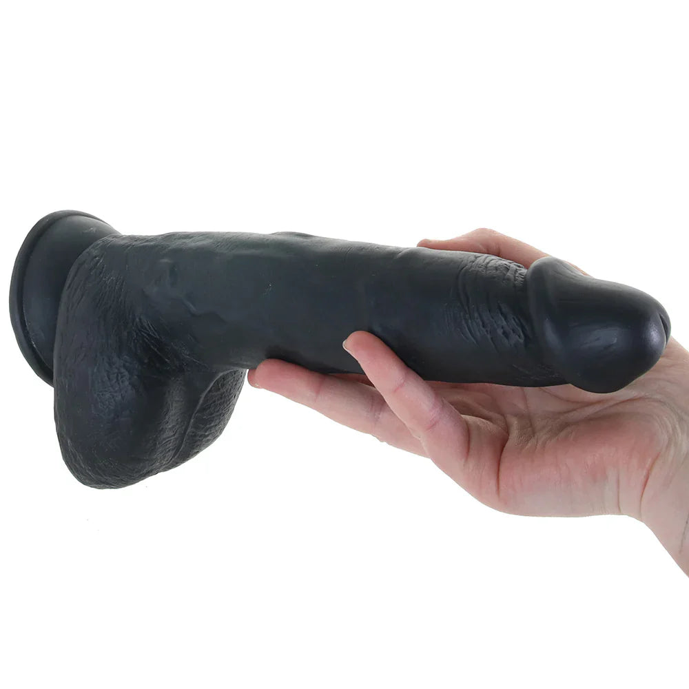 Master Cock Beefy Brad 9 Inch Ballsy Dildo in Black Calgary – product detail