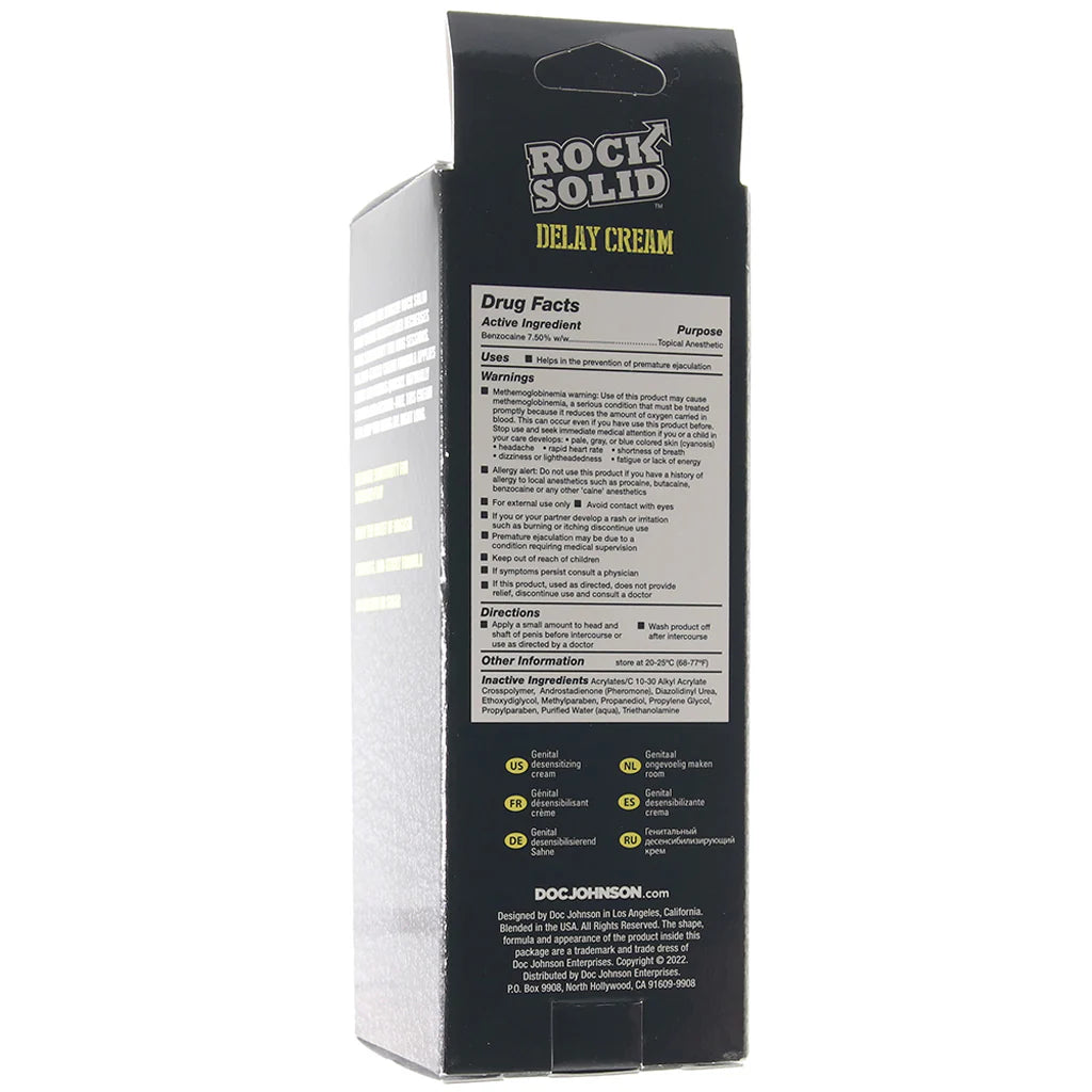 Rock Solid Delay Cream in 2oz - 2oz Calgary – product detail