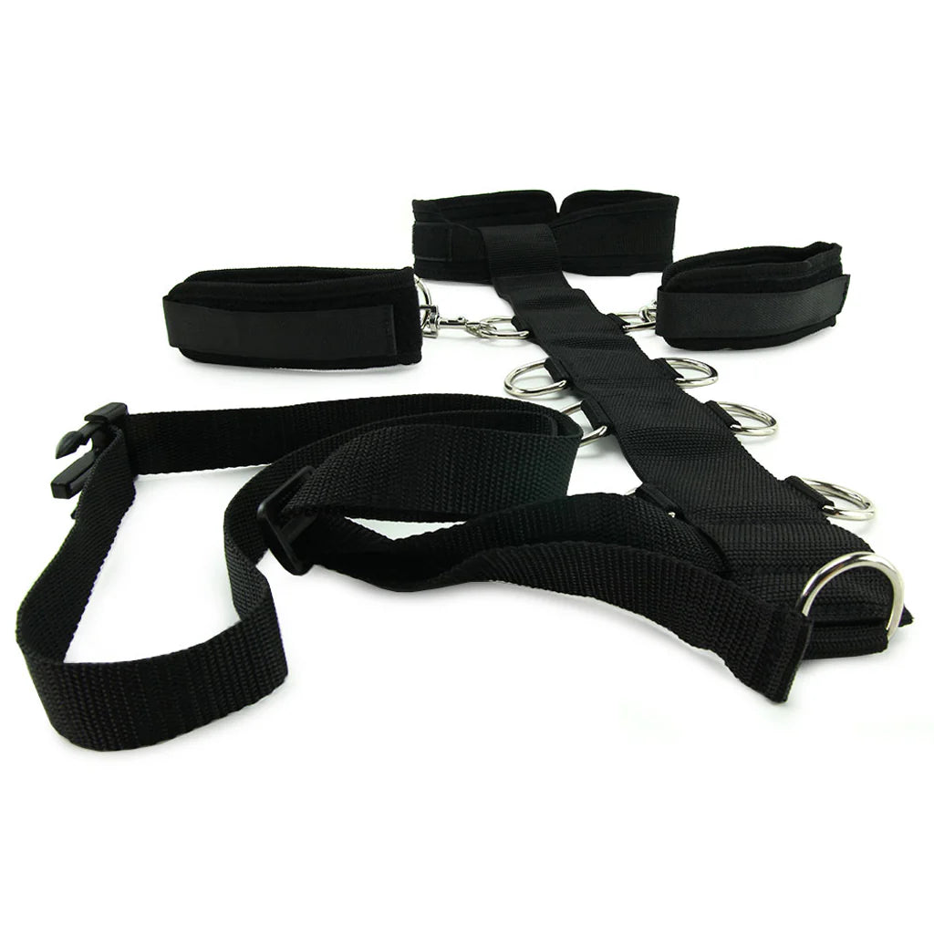 Lux Fetish 3-Piece Adjustable Neck & Wristraint Set – Total Control, Endless Positions