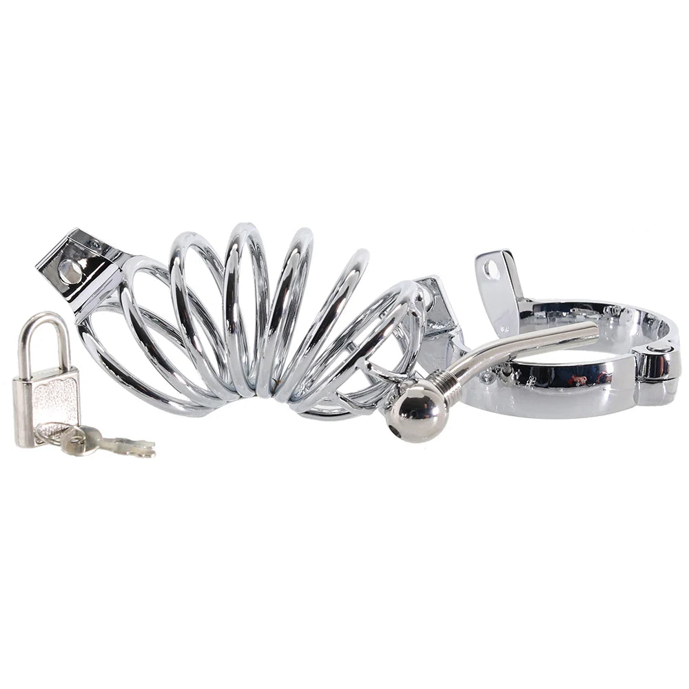 Blue Line Urethral Play Cage – Total Control in Steel 🔒