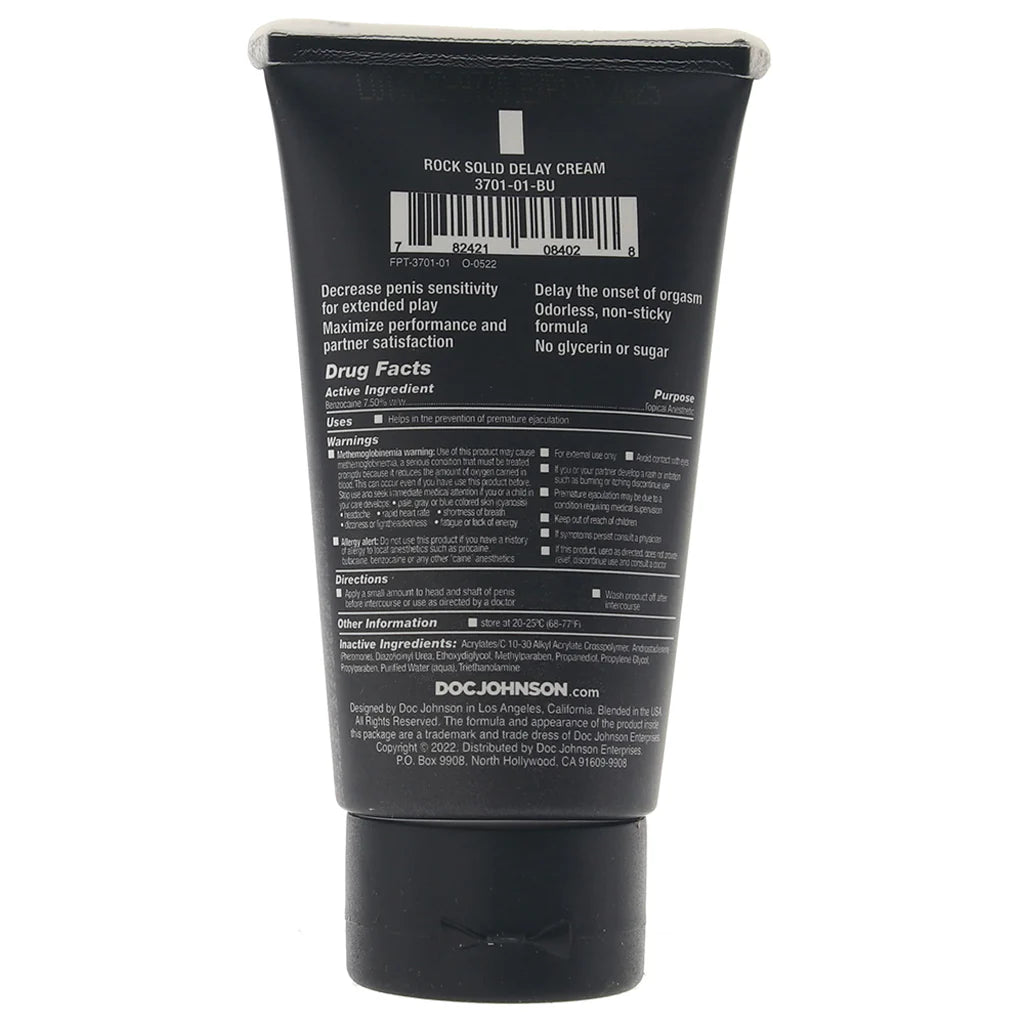 Rock Solid Delay Cream in 2oz - 2oz – Calgary adult boutique – features