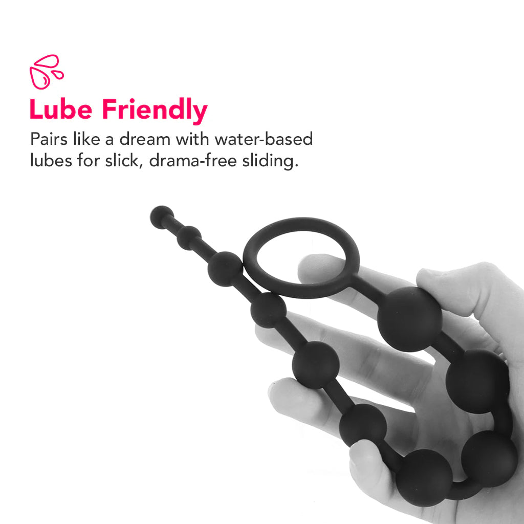 Anal Adventures Platinum Silicone Anal Beads — view 4